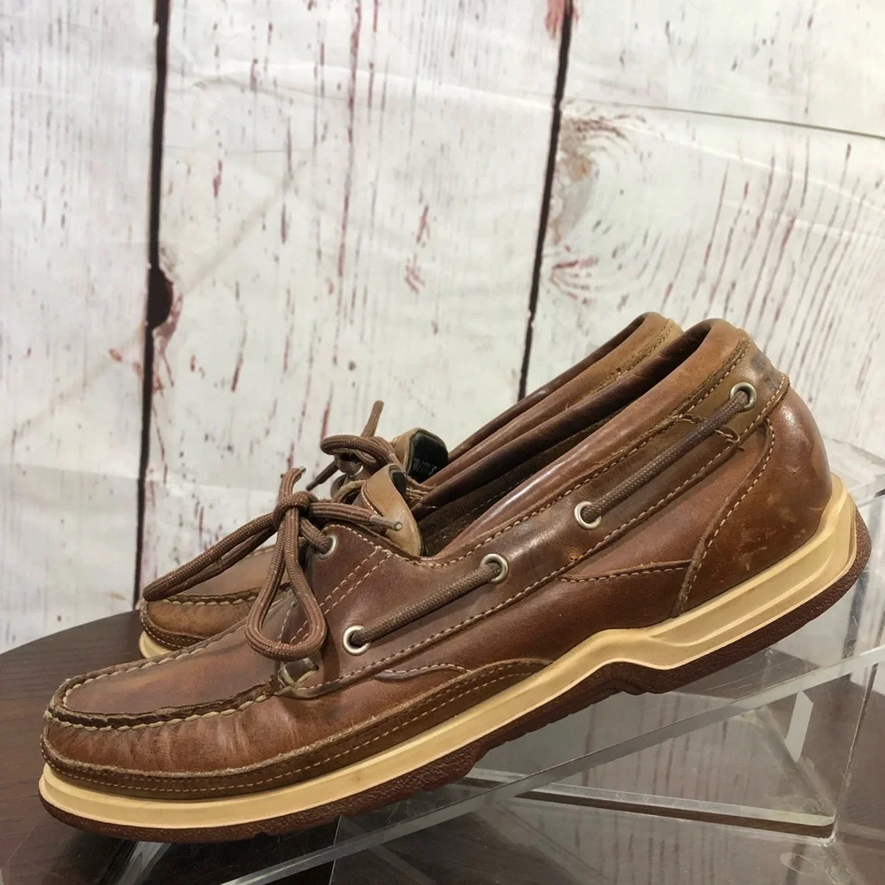 SEBAGO DOCKSIDES Brown Leather Men’s Loafers Size 8.5